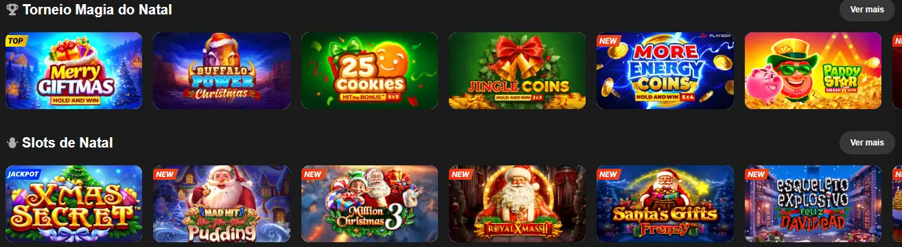 Catálogo de slots online com vários temas